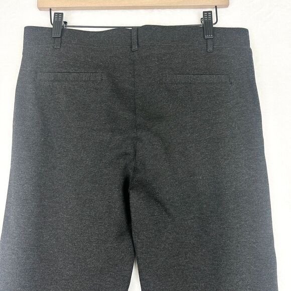 Betabrand Classic Dress Pant Yoga Pant Straight Leg Size Large Petite Charcoal - Picture 5 of 7